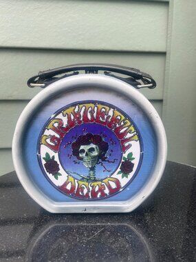 Grateful Dead Skull & Roses Vandor Lunch Tin Carry Case 2000 Licensed Metal